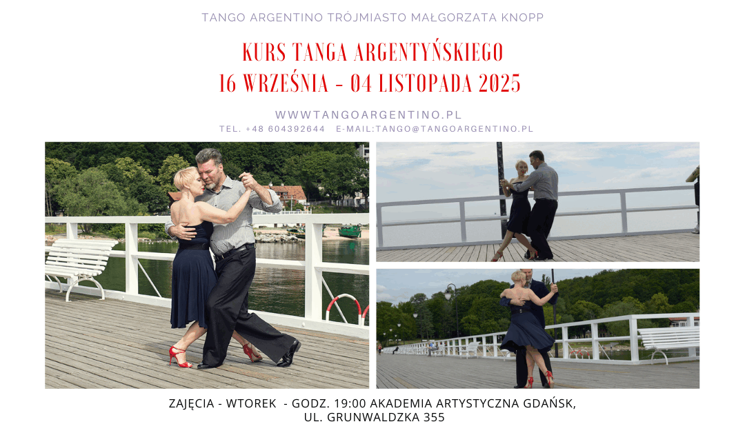 Nowy kurs tanga argentyńskiego 16 września – 04 listopada 2025 dla początkujących